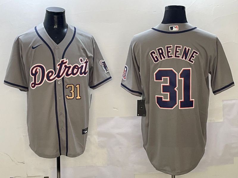Men Detroit Tigers #31 Greene Grey Game 2025 Nike MLB Jersey style 3125->detroit tigers->MLB Jersey